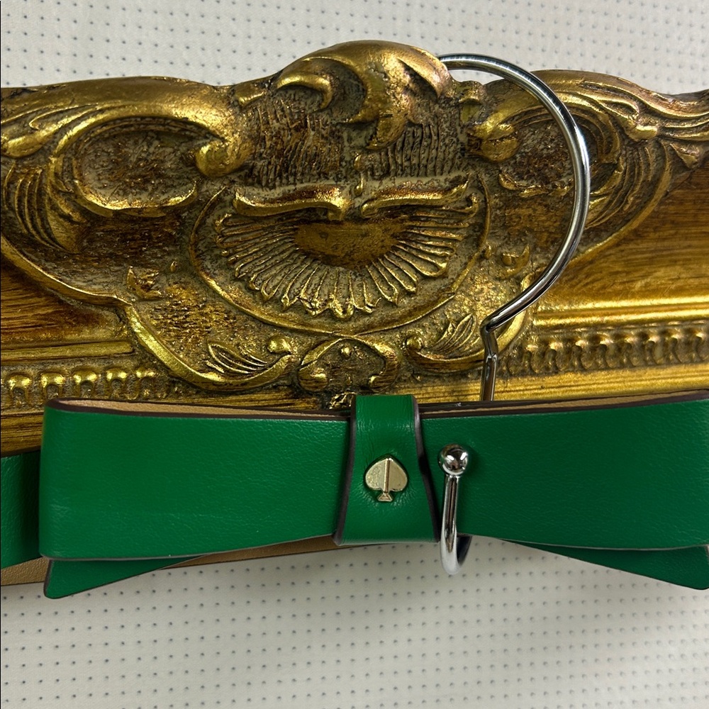 Kate Spade Green Belt with Gold Accents - M